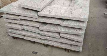 枣庄芝麻白蘑菇石，自然面