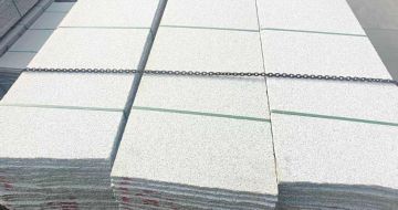 枣庄芝麻白毛板，石材毛板