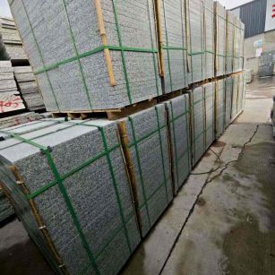 枣庄芝麻白地铺版 石材地铺石