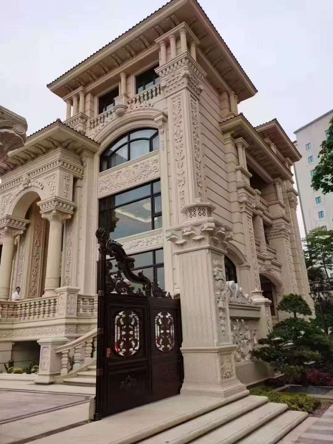 枣庄黄金麻别墅外墙异形定制
